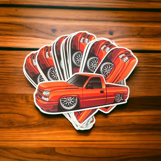 Giveaway truck decal