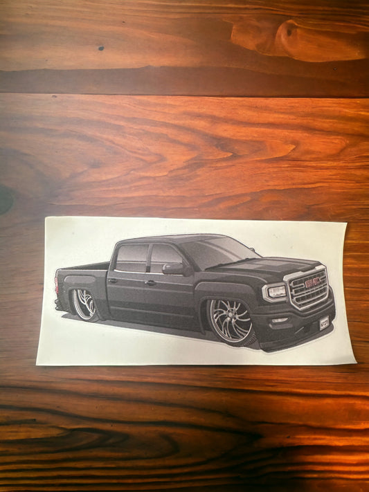 Giveaway truck decal
